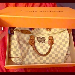 Louisville Vuitton Speedy Damier Azur.